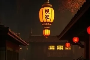 首屏主推画面：夜色中的城市天台，一束放映光打在幕布上
